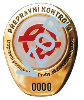 Prague transport official badge