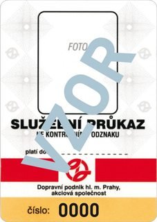 Prague transport official service card